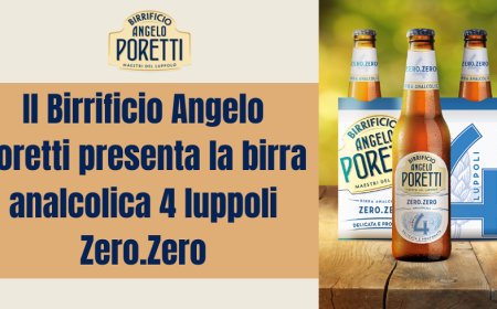 Il Birrificio Angelo Poretti presenta la birra analcolica 4 luppoli Zero.Zero