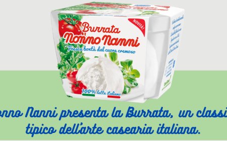 Nonno Nanni presenta la Burrata, un classico tipico dell’arte casearia italiana.