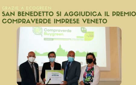 Grazie a Ecogreen, San Benedetto si aggiudica il premio Compraverde Imprese Veneto