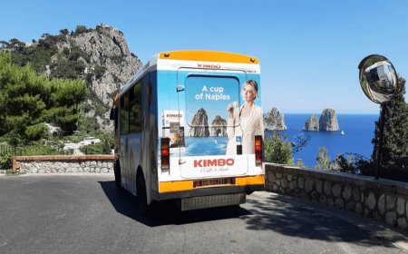 Kimbo sugli autobus delle più belle località turistiche della Campania