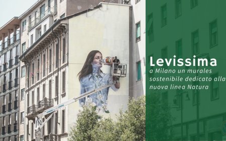 Levissima: a Milano un murales sostenibile dedicato alla nuova linea Natura