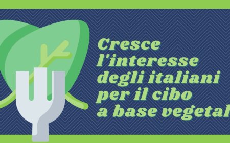 Cresce l'interesse degli italiani per il cibo a base vegetale