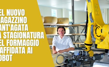 Nel nuovo Magazzino Sant'Agata la stagionatura del formaggio è affidata ai robot