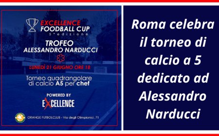 Roma celebra il torneo di calcio a 5 dedicato ad Alessandro Narducci