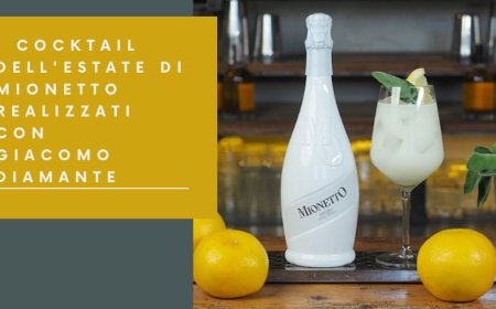 I cocktail dell'estate di Mionetto realizzati con Giacomo Diamante