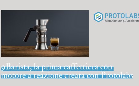 9Barista, la prima caffettiera con motore a reazione creata con Protolabs