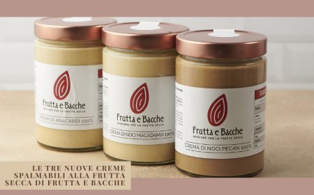 Le tre nuove creme spalmabili alla frutta secca di Frutta e Bacche
