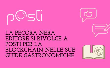 La Pecora Nera Editore si rivolge a pOsti per la blockchain nelle sue guide gastronomiche