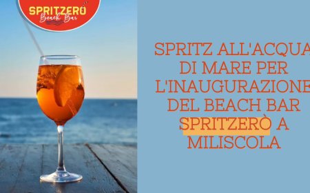 Spritz all'acqua di mare per l'inaugurazione del Beach Bar Spritzerò a Miliscola