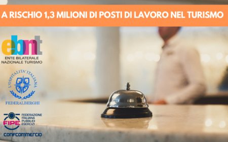 A rischio 1,3 milioni di posti di lavoro nel Turismo. Lo studio EBNC, Fipe e Federalberghi