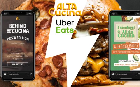 Uber Eats ha scelto Al.ta Cucina per i nuovi progetti digitali su Pizza e Hamburger