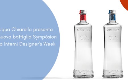 Acqua Chiarella presenta la nuova bottiglia Sympòsion alla Interni Designer’s Week