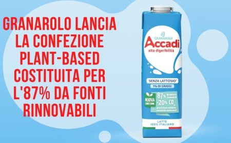 Granarolo lancia la confezione plant-based costituita per l'87% da fonti rinnovabili
