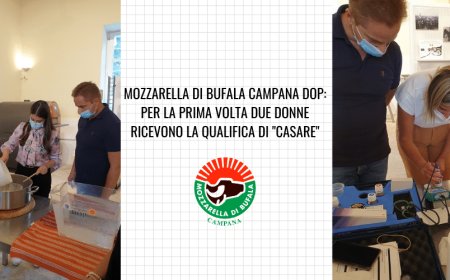 Mozzarella di Bufala Campana Dop: per la prima volta due donne ricevono la qualifica di "casare"