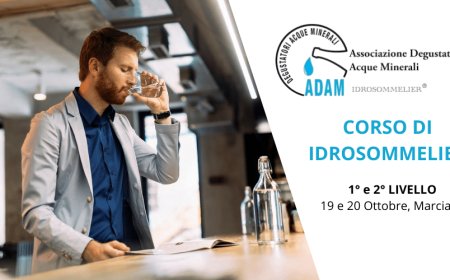 Ripartono i corsi di Idrosommelier di ADAM per l'abbinamento con la giusta acqua minerale a tavola