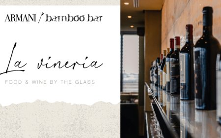 Armani/Bamboo Bar propone etichette esclusive al calice