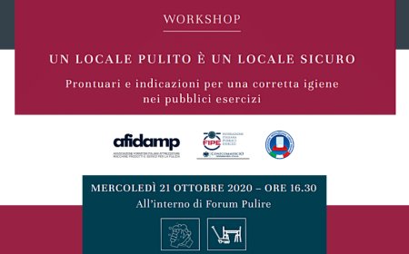 Afidamp, Fipe e APCI: oggi online il workshop sull'igiene nei locali