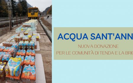 Acqua Sant'Anna: nuova donazione per le comunità di Tenda e La Brigue