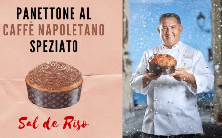 Sal de Riso firma il nuovo Panettone al Caffè Napoletano Speziato