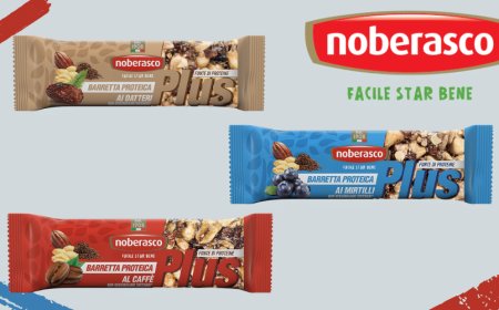 Noberasco presenta le nuove barrette proteiche PLUS