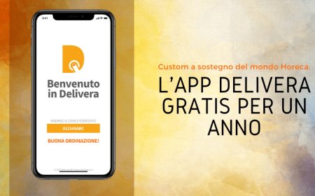 Custom a sostegno del mondo Horeca: l'app DELIVERA gratis per un anno