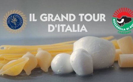 Mozzarella di Bufala Campana Dop e Pasta di Gragnano Igp: al via il "Grand Tour D'Italia"