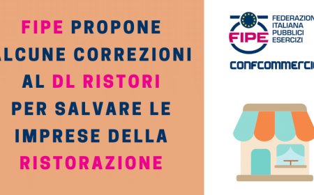 Fipe propone alcune correzioni al DL Ristori per salvare la ristorazione