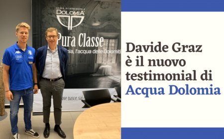 Davide Graz è il nuovo testimonial di Acqua Dolomia