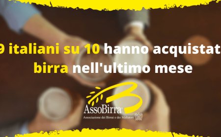 Assobirra: 9 italiani su 10 hanno acquistato birra nell'ultimo mese