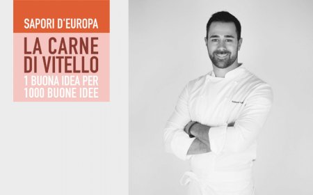 Lo show cooking dello chef Roberto Valbuzzi per promuovere la carne di vitello
