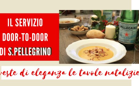 S.Pellegrino veste di eleganza le tavole natalizie con la consegna door-to-door