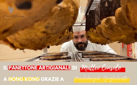 Il panettone artigianale di Matteo Cunsolo arriva a Hong Kong grazie a Michelangelo Guglielmetti