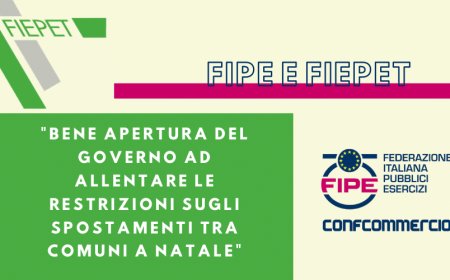 Fipe e Fiepet: "Bene apertura del governo ad allentare le restrizioni sugli spostamenti tra comuni a Natale"
