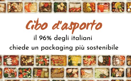 Cibo d'asporto: il 96% degli italiani chiede un packaging più sostenibile