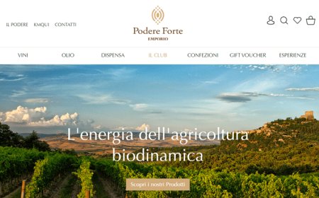 Podere Forte lancia il proprio canale e-commerce