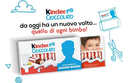 Con "Face Of Kinder" tutti i bimbi protagonisti dei pack Kinder Cioccolato