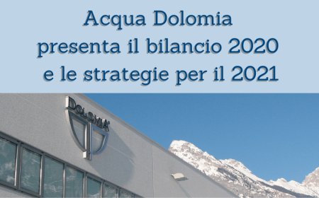 Acqua Dolomia presenta il bilancio 2020 e le strategie per il 2021