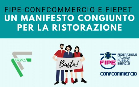 Fipe-Confcommercio e Fiepet: un manifesto congiunto per la ristorazione
