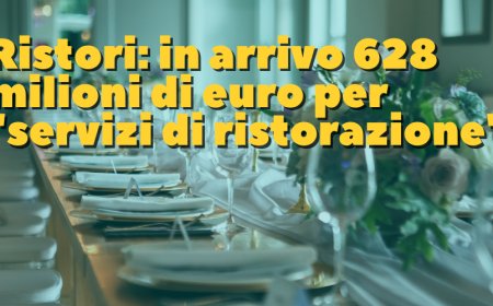 "Ristori" in arrivo 628 milioni di euro per "servizi di ristorazione"