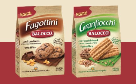 Balocco presenta due novità fra i biscotti integrali: Fagottini e Granfiocchi