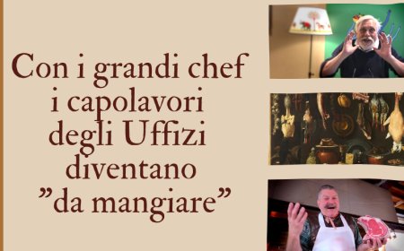Con i grandi chef i capolavori degli Uffizi diventano "da mangiare"