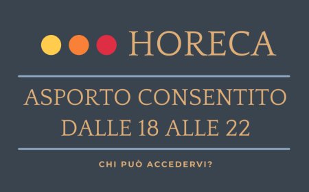 Horeca: asporto consentito dalle 18 alle 22. Chi può accedervi?