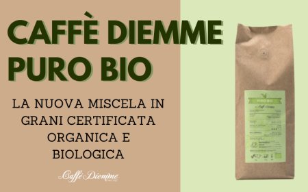 La nuova miscela in grani Caffè Diemme Puro Bio certificata organica e biologica