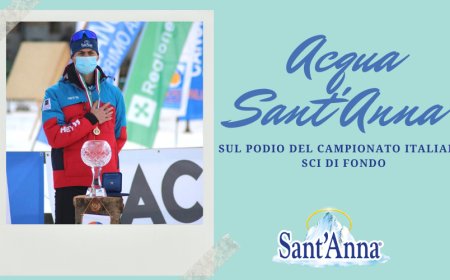 Acqua Sant'Anna sul podio del Campionato Italiano Sci di Fondo