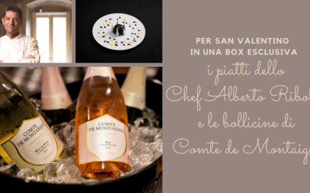 Per San Valentino in una box esclusiva i piatti dello Chef Alberto Riboldi e le bollicine di Comte de Montaigne