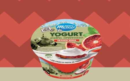Yogurt intero Latte Fieno di Latteria Merano: arriva il nuovo gusto arancia rossa