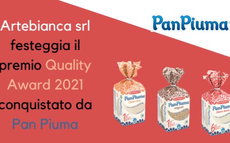 Artebianca srl festeggia il premio Quality Award 2021 conquistato da Pan Piuma