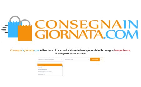 Consegnaingiornata.com è il motore di ricerca di chi vende beni o servizi e li consegna in 24 ore
