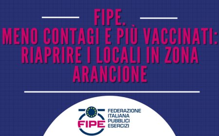 Fipe. Meno contagi e più vaccinati: riaprire i locali in zona arancione