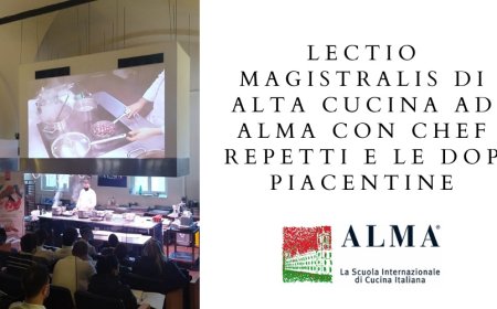 Lectio Magistralis di alta cucina ad ALMA con chef Repetti e le Dop Piacentine